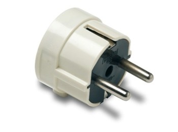 Clavija elec 4,8mm/38x48x43 16a-250v lat. polic bl famat