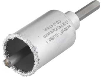 Corona perfor. pared adap 043mm broca pil. m/duro wolfcraft