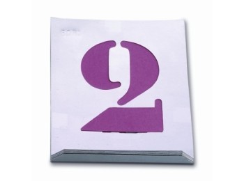 Numeracion pint 080 mm chapa aluminio nusac