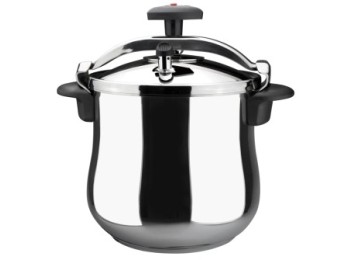 Olla coc pres 06lt tradicional bombeada inox star magefesa