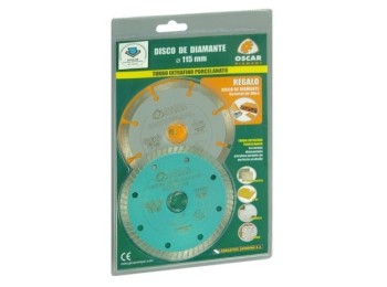 Disco corte porcelan. 115 mm turbo d.g.obra115 diam grinding