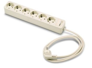 Base multiple 3x1,5mm 3mt 6 tomas tt int famat