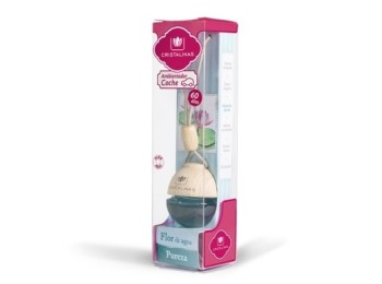 Ambientador coche flor agua cristali.