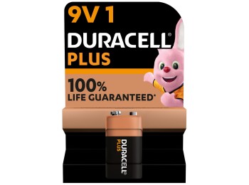 Pila alcalina 6lr61 9v power plus duracell 1 pz