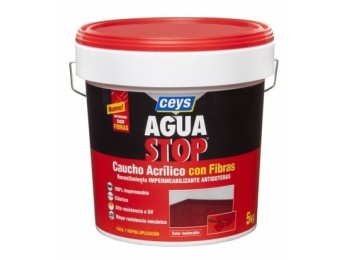 Pintura imperm. cau/acr 5 kg BLANCO fib antig aguastop el ceys