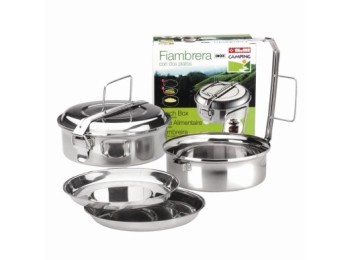 Fiambrera alimen. 2 platos 16 cm in. ibili