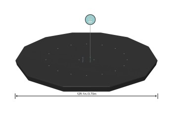 Cobertor piscina steel pro Ø366 cm.