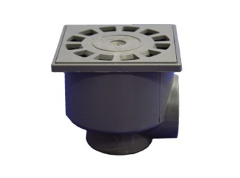 Sumidero evac sifon 10x10cmØ50-40 ve/ho pvc gr t87 hidrot