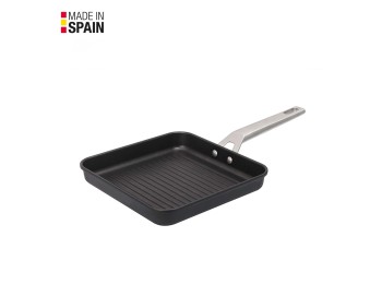 Grill plancha 23x23cm rayas c/m ind al/fu aire valira