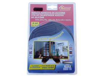 Burlete pta/vent. 06mt adh silic marr burcasa