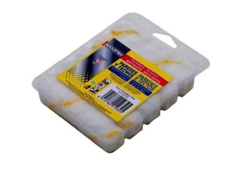 Rodillo pint antig.mini 8 pz 06 cm bl/ama par-te rulo pluma