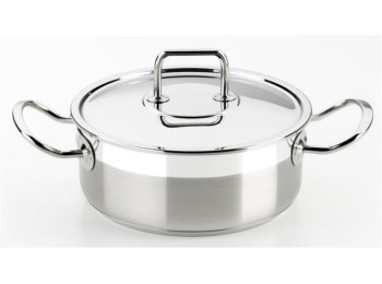 Cacerola 20cm c/tapa ind inox prof. bra