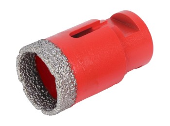 Corona perfor. porcelan. corte seco 035mm diam rubi