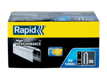 Grapa elec cable 14mm nº36 rapid 5.000 pz