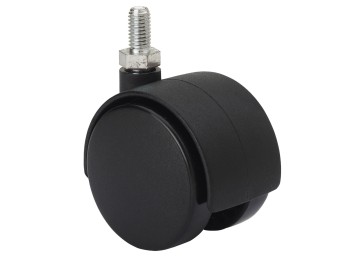 Rueda gir 050mm 1-0125 esp.ros.08x15mm 050kg neg dk negro al