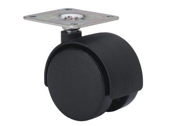 Rueda gir 050mm 1-0129 pl.050x050 050kg neg dk negro alex