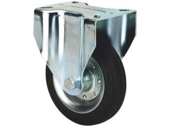 Rueda fija 080mm 2-0224 pl.107x086 080kg.rod b/goma neg zv b