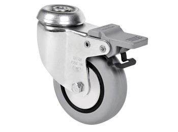 Rueda gir c/f 080mm 1-0387 ag/pas 060kg.liso gom n/g bh pgi