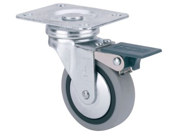 Rueda gir c/f 050mm 1-0548 pl.070x055 022kg.liso gom n/g bd