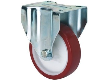 Rueda fija 125mm 2-2363 pl.107x086 200kg pu b/r zv pol alex