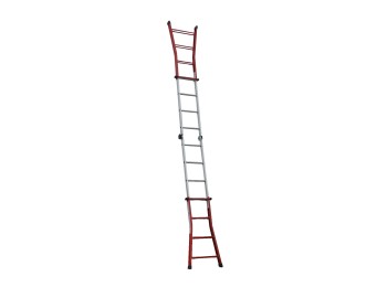 Escalera ind.mult tijera 3,60mt 8+8 telesc al/ac serafina mi