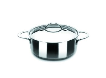 Cacerola 24cm c/tapa inox noah ibili