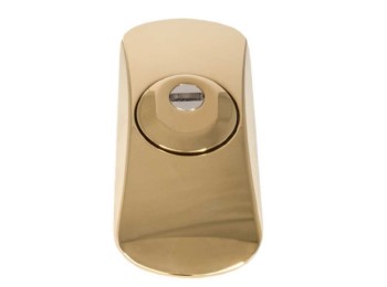 Escudo cilindro 163x70mm sqdo acero mac.carbonitru pvd oro a