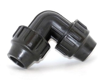 Codo riego 90º igual 40 mm fit pp natuur