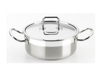 Cacerola 26cm c/tapa ind inox prof. bra