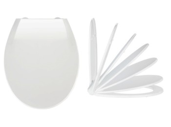 Tapa wc inodoro 37x44cm pvc blaco kos wenko