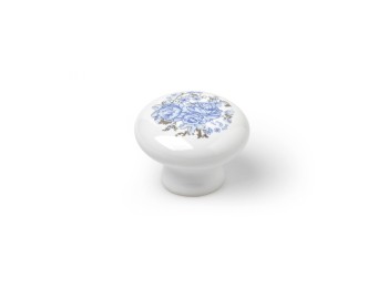 Pomo mueb 35mm porcel az flor rei