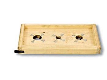 Tabla rajar aceitunas 330x170mm 3c.inox mad.maciza f.cortes