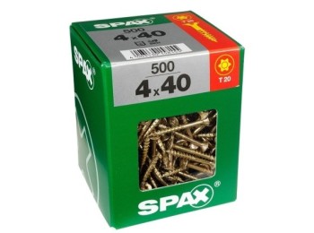 Tornillo r/mad. 06x0100mm bicromat. spax 100 pz