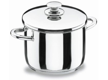 Olla alta 18cm c/tapa f/difusor inox vitrocor lacor