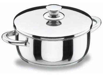 Cacerola 22cm c/tapa f/difusor ind inox vitrocor lacor