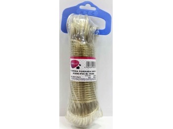 Cuerda forrada 04mm acero/pvc bl vivah 20 mt