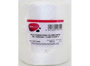 Hilo paqueteria 750gr 02,3mm rafia bl torcido 1 cabo vivah 4