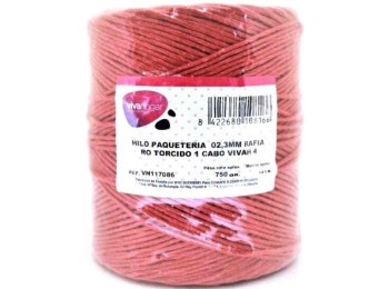 Hilo paqueteria 750gr 02,3mm rafia ro torcido 1 cabo vivah 4