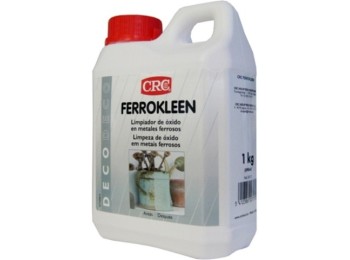 Limpiador oxido metales ferrosos garrafa ferrokleen crc 1 kg