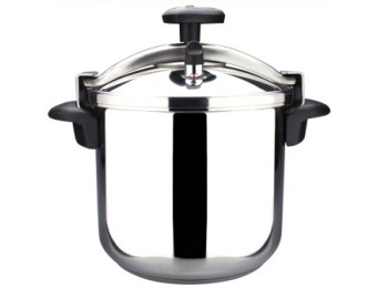 Olla coc pres 14lt tradicional recta inox star magefesa