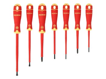 Destornillador aislado aislado bahcofit bahco 7 pz