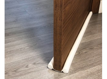 Burlete bajo pta 095cm doble rollo pvc bl burcasa