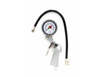 Pistola inflar manometro nivel