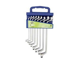 Llave estrella acodada 6-7/20-22mm 2 bocas irimo 8 pz