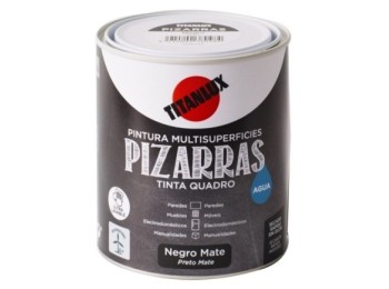 Pintura al agua mate 750 ml ne multisuperf. pizarras titan