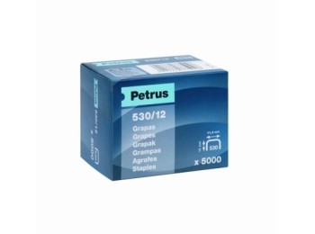 Grapa clavadora modelo 530 12mm ac petrus 5.000 pz