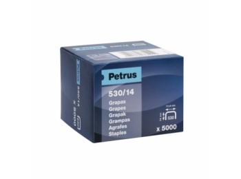 Grapa clavadora modelo 530 14mm ac petrus 5.000 pz