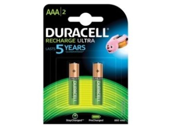 Pila recargable lr03 aaa 1,5v duracell 2 pz