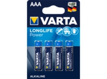 Pila alcalina lr03 aaa 1,5v high energy varta 4 pz
