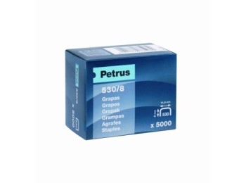 Grapa clavadora 8mm  530-77508 petrus 5.000 pz
